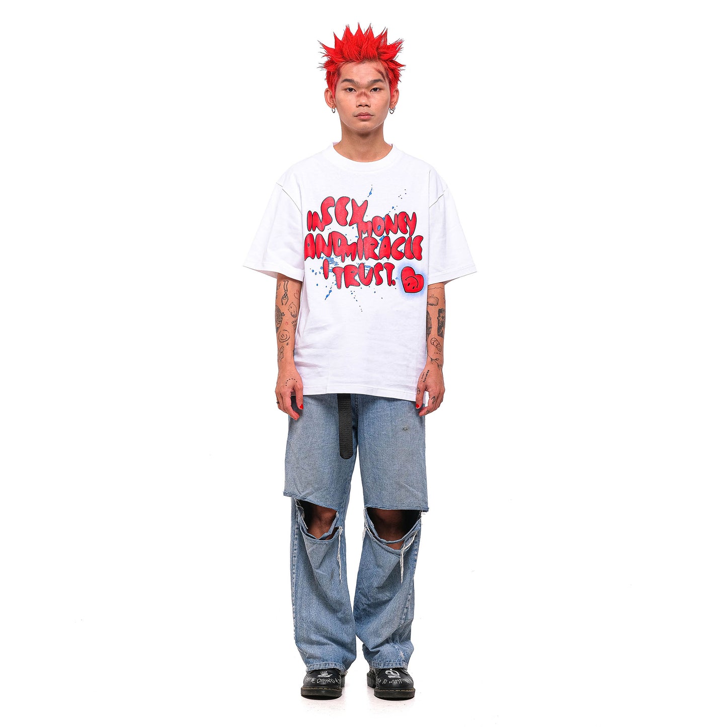 Miracle Mates - Issue White Oversized T Shirt